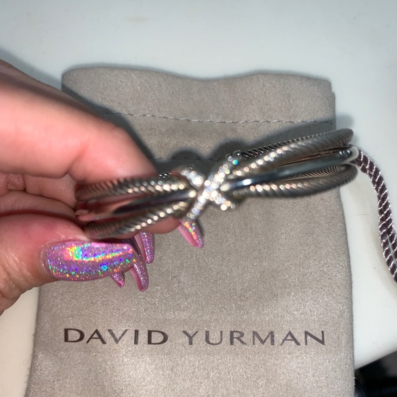 David Yurman Crossover X Bracelet with diamonds - Picture 2 of 8